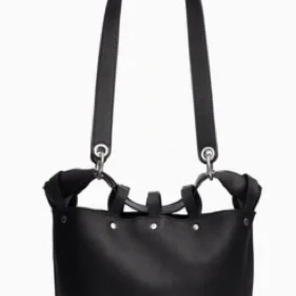 rag & bone Alley bucket medium bag (black leather) - Picture 2 of 6